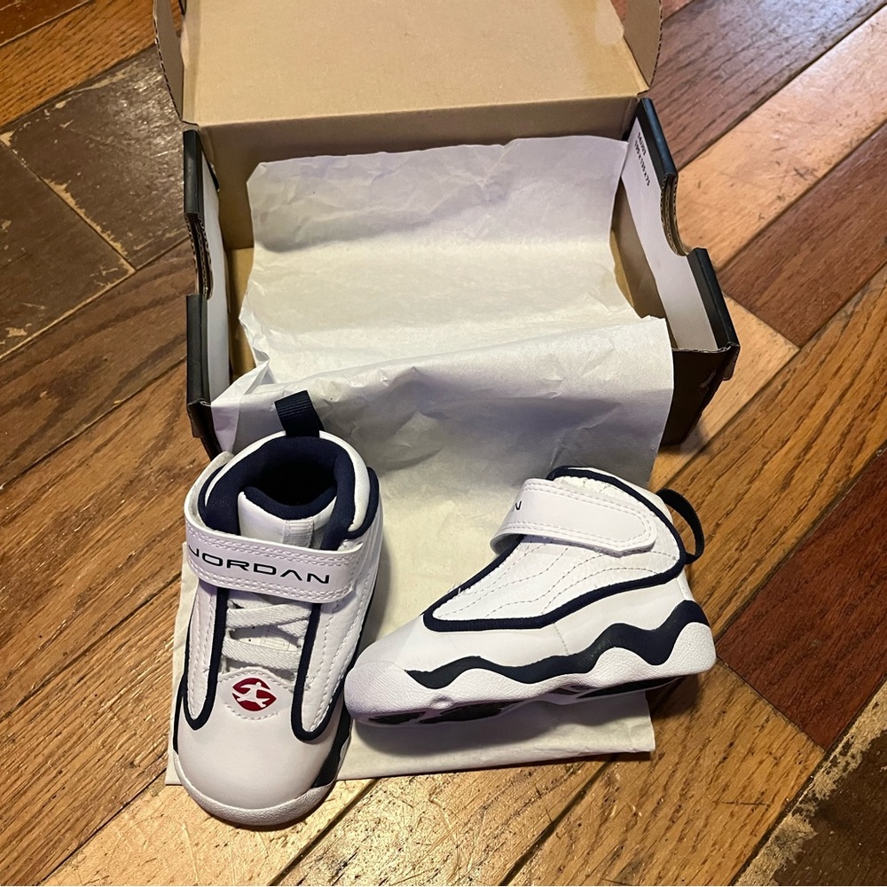 White toddler Jordan shoes